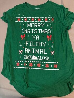 Home Alone Green 'Merry Christmas Ya Filthy Animal' Holiday Tee